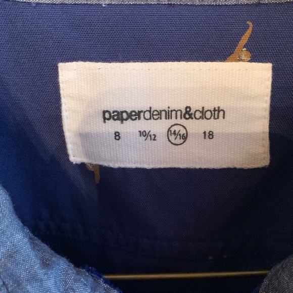 Paper denim & cloth monkey printed with contrast - Picture 9 of 11